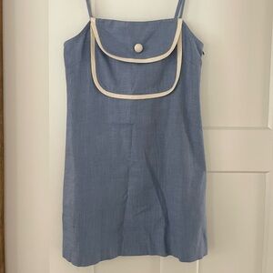 Staud linen mini dress